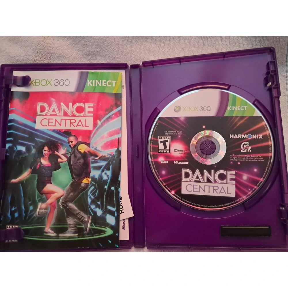 Dance Central Xbox 360 Kinect Game Harmonix NTSC Complete with Manual